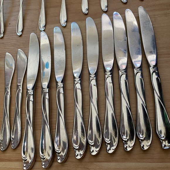 Vintage MCM Americraft Stainless Steel Silverware 53pc set - Picture 3 of 8